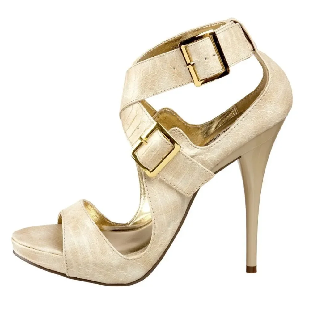 🍀 Mix & Match 4/$60 🍀 Michael Antonio “Tinsley” Cream heels - Picture 4 of 12